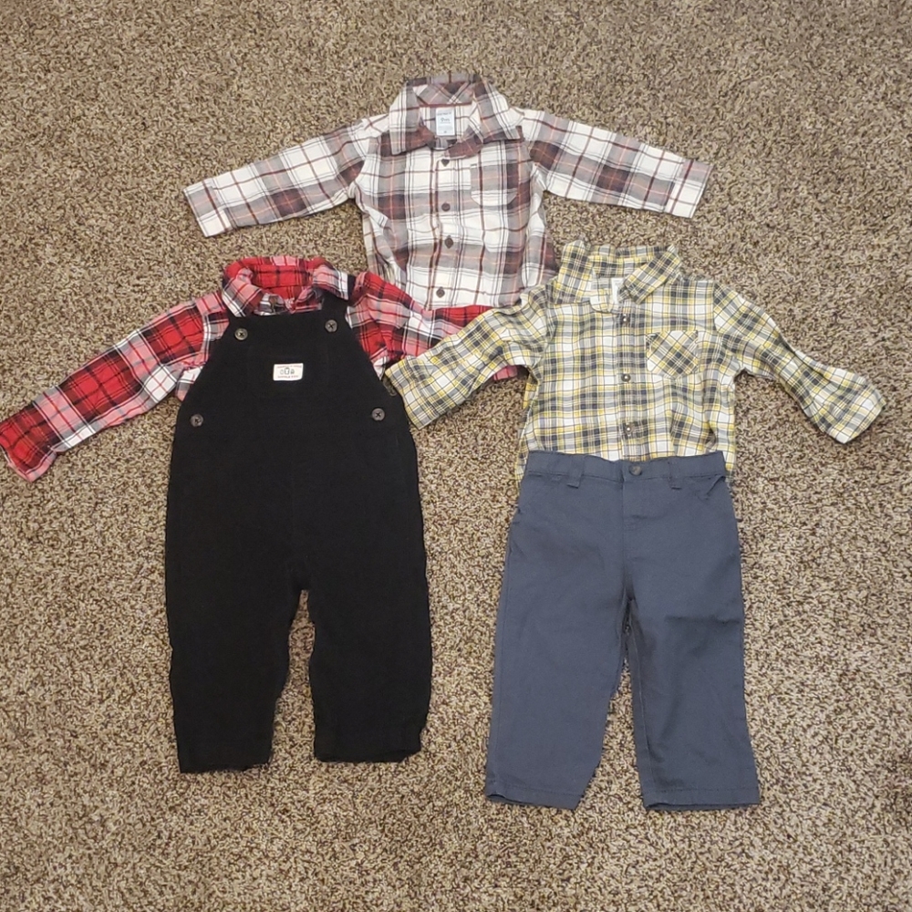 9M plaid long sleeve